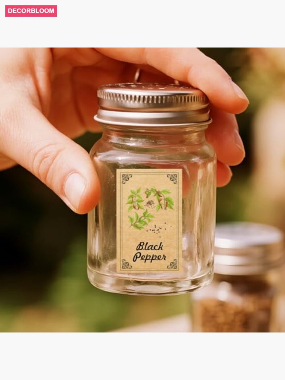 48 Vintage Herb Spice Labels for Jars, Apothecary Stickers, Kitchen Organization - Picture 5 of 7